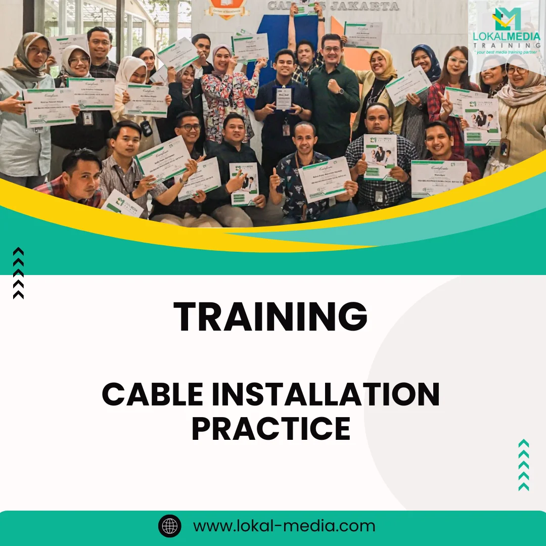 Training cable installation technician